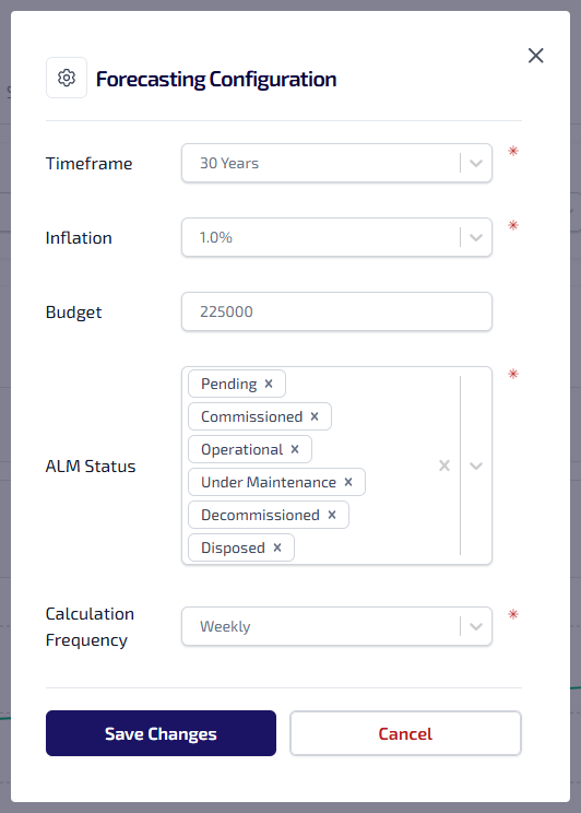 Forecasting - Configuration
