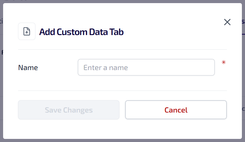 Asset Custom Data Tabs