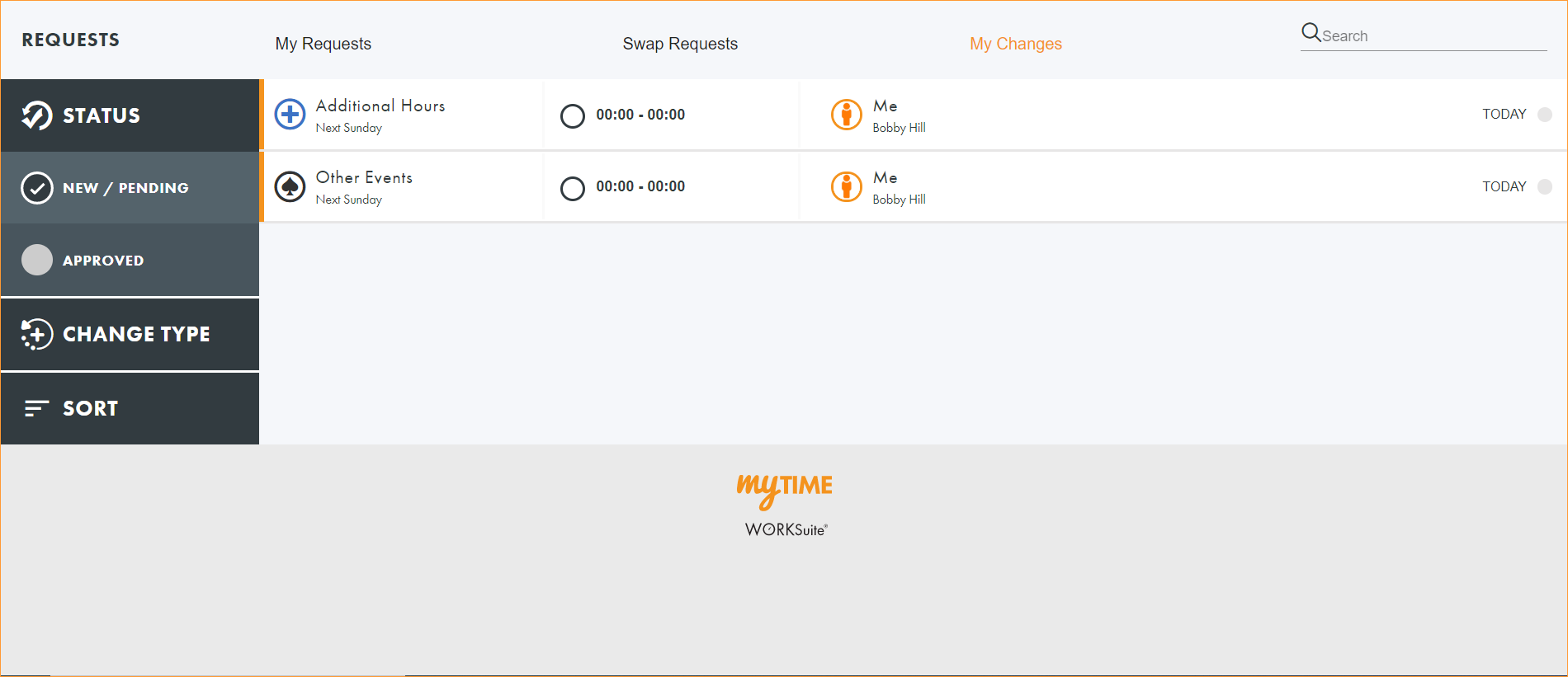 Using the Requests tab